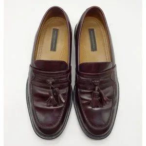 Bostonian Burgandy Tassel slip on  9D leather Shoes ?‍⬛ Bostonian | Shoes | Bostonian Burgundy Leather Tassel Slip  main image 3